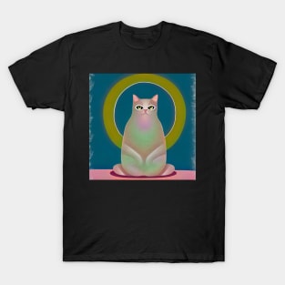 Holy Cat In Meditation illustration T-Shirt